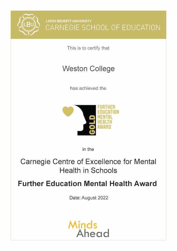 Carnegie Centre of Excellence for Mental Health - Further Education ...